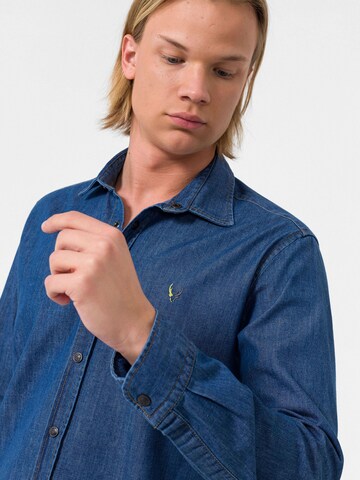 Regular fit Cămașă de la By Diess Collection pe albastru
