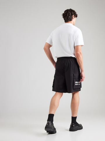 TOMMY HILFIGER Loosefit Cargobyxa 'SAIL GP' i svart