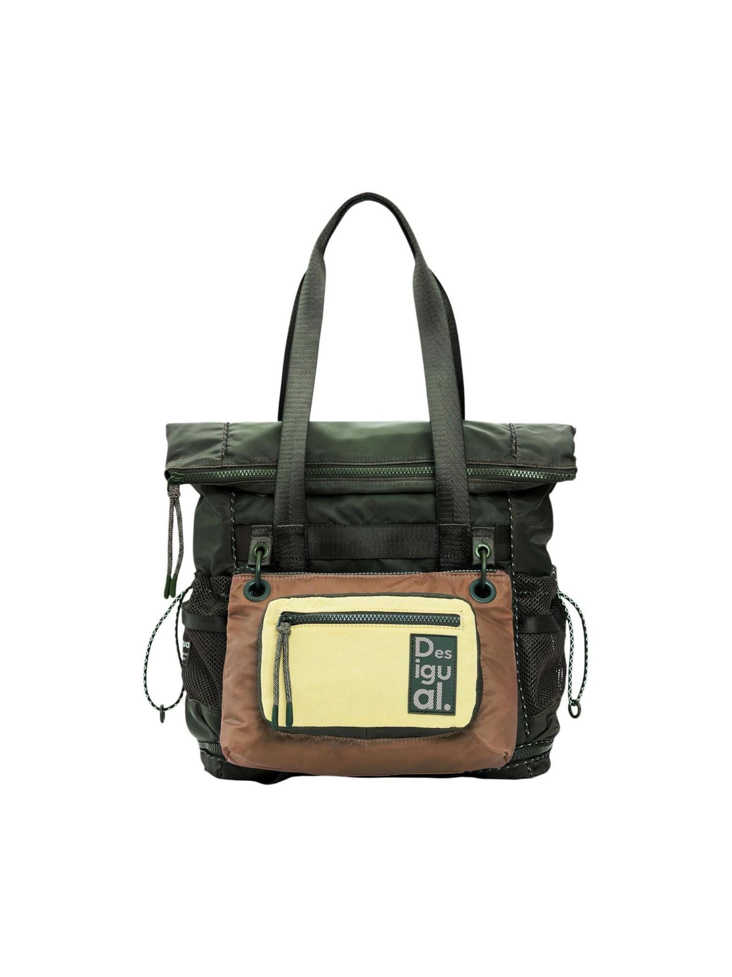 Desigual - Mochila 'BACK_NEO GRUNGE VOYAGER K 26SAKY06' en verde: frente
