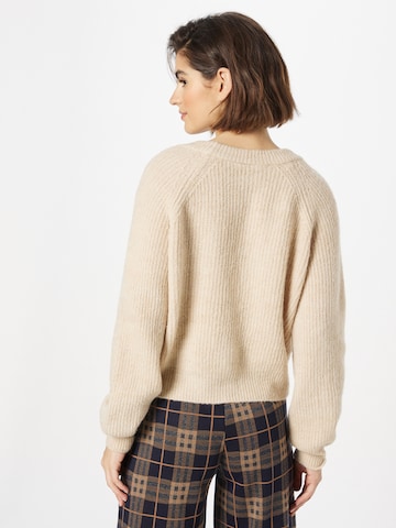 ICHI Knit Cardigan 'Marin' in Beige