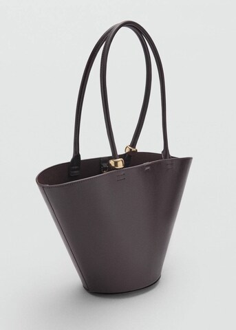 MANGO Shopper 'Meti' in Braun