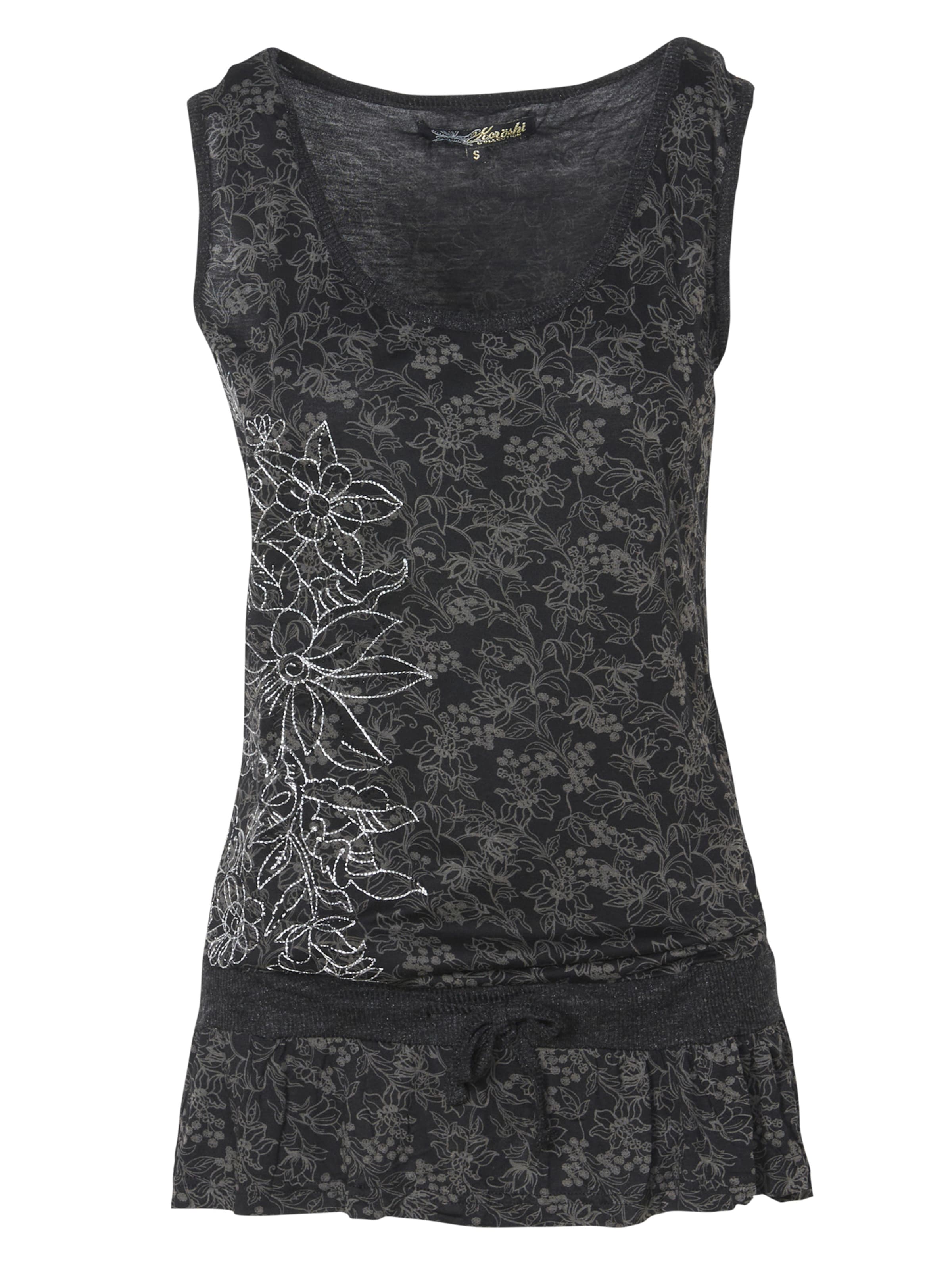 KOROSHI Top - Čierna: predná strana