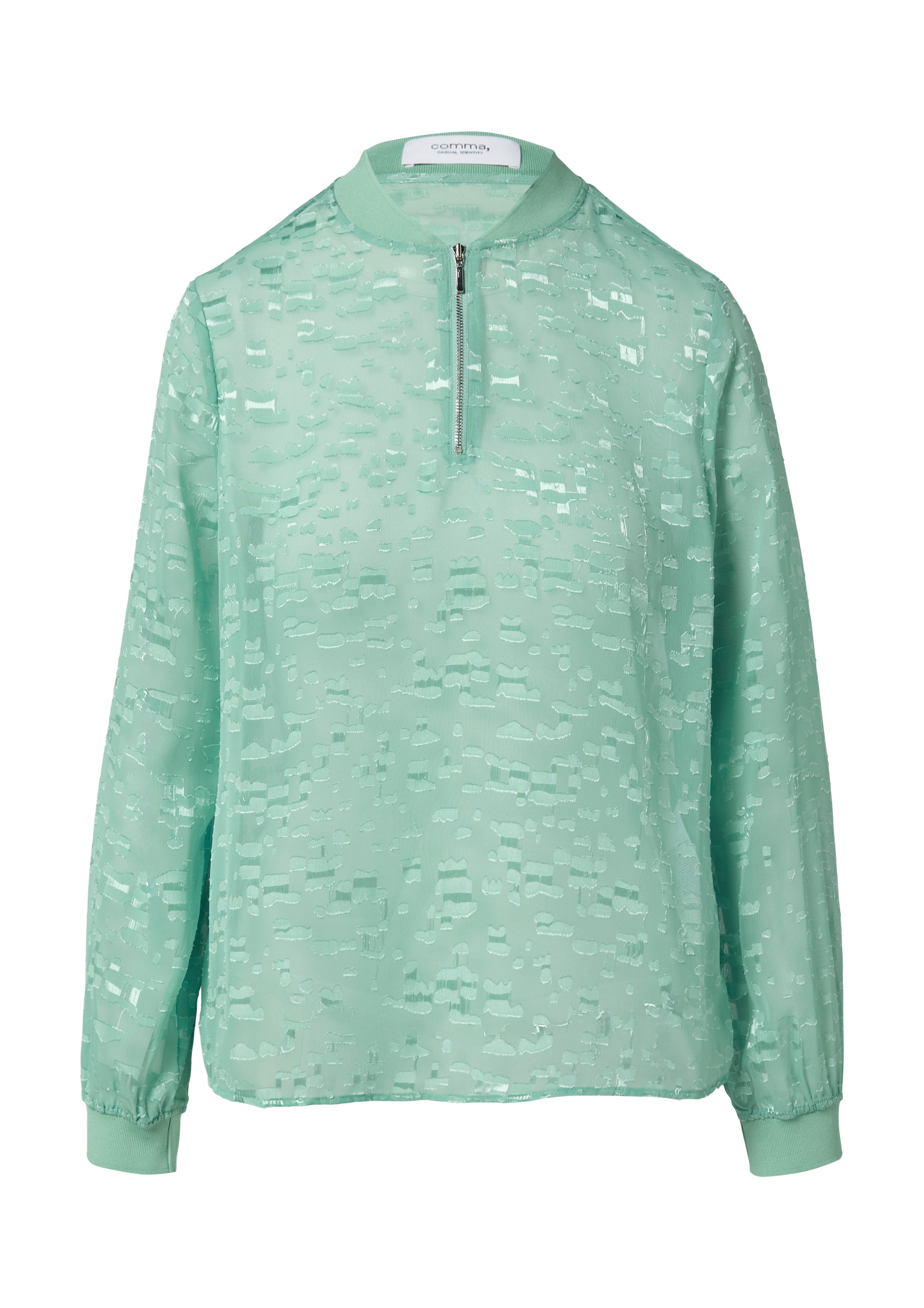 comma casual identity Bluse in Grün: Vorderseite