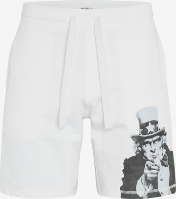UNCLE SAM Pants in White: front
