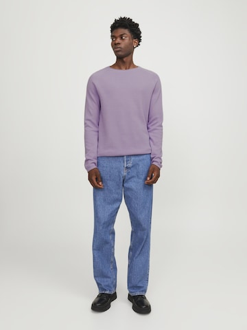 JACK & JONES Regular fit Sweater 'Hill' in Purple