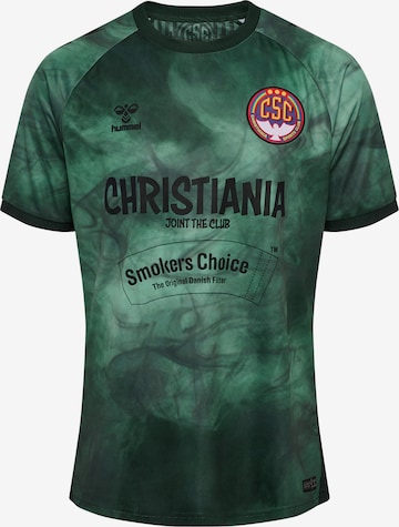 T-Shirt fonctionnel Hummel en vert : devant