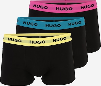 Boxer trumpikės iš HUGO, spalva – žalsvai mėlyna / geltona / tamsiai rožinė / juoda, Prekių apžvalga