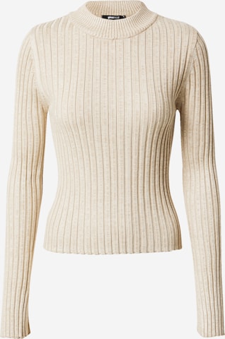 Pull-over 'Leah' Gina Tricot en beige : devant