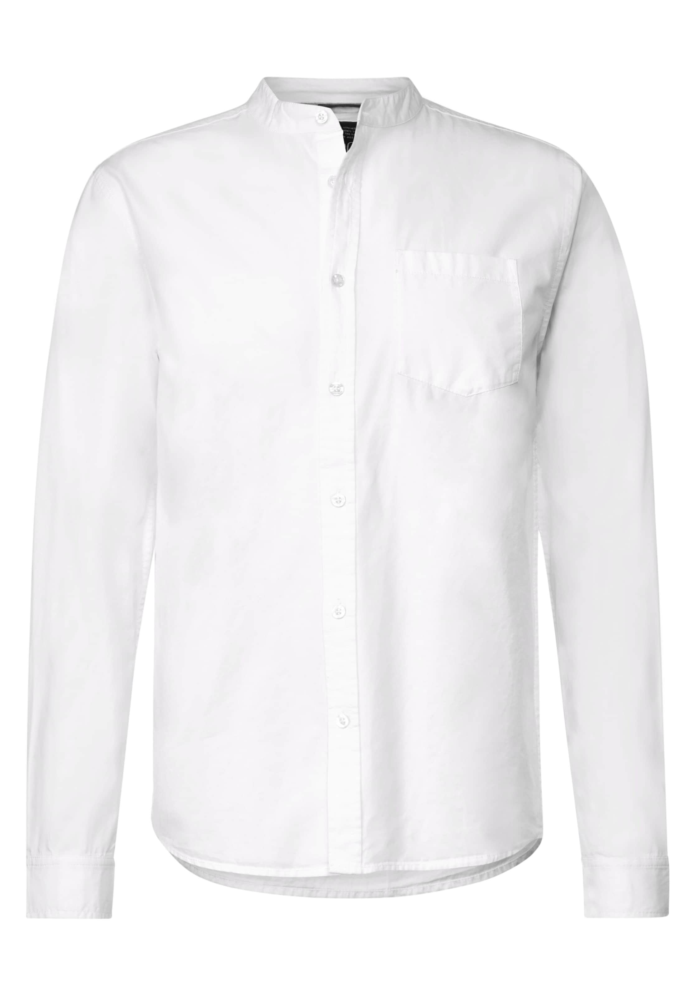 Street One MEN Regular fit Button Up Shirt in White: front