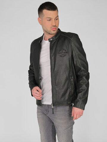 MUSTANG Lederjacke ' 31021308 ' in Schwarz: Vorderseite