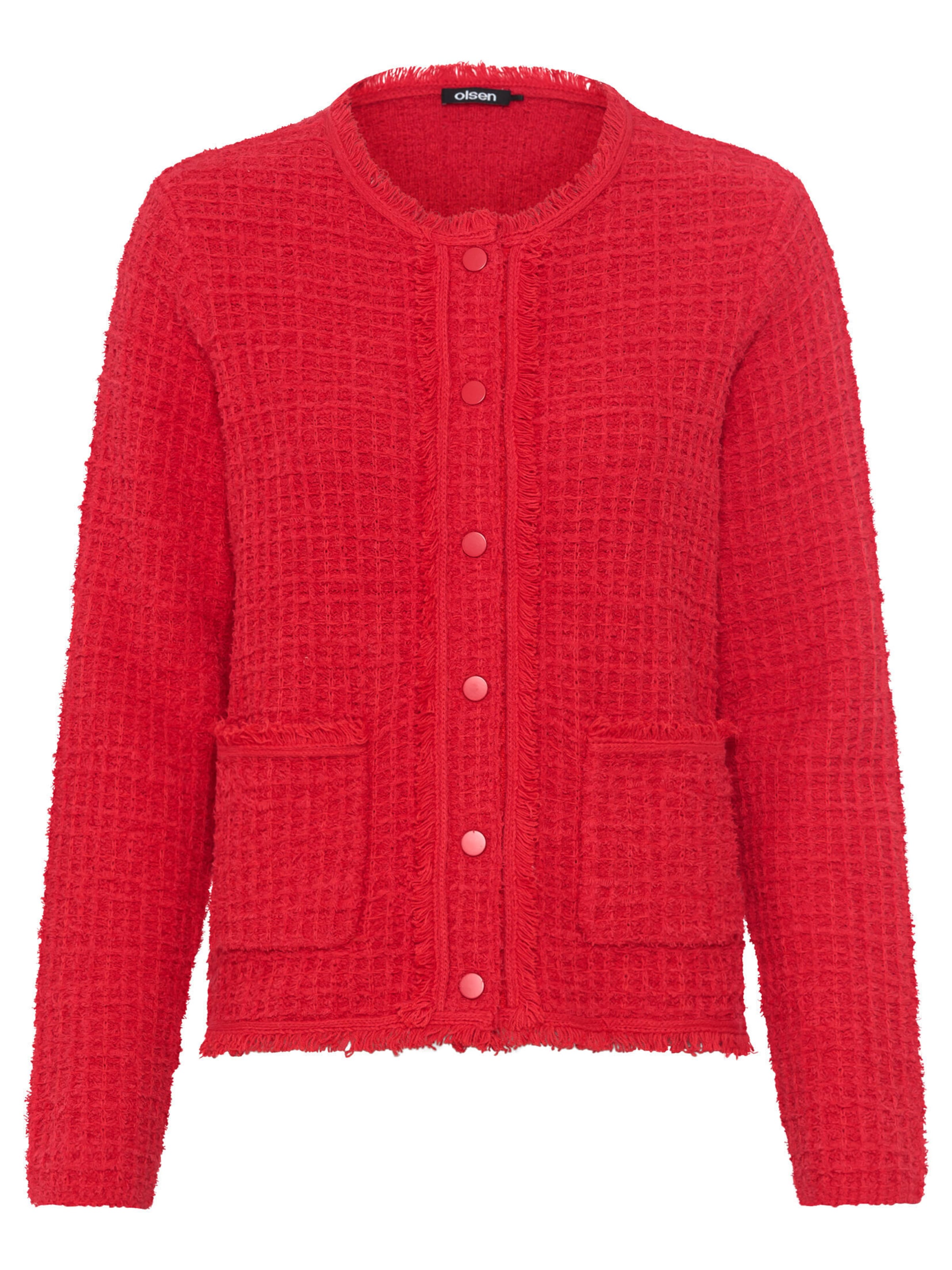 Cardigan Olsen en rouge : devant