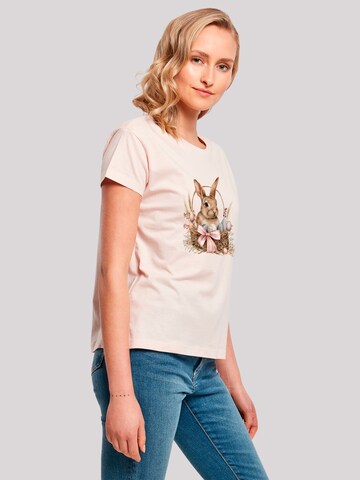 T-shirt 'Osterhasen Korb' F4NT4STIC en rose