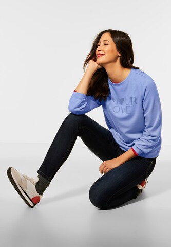 STREET ONE Sweatshirt in Blue