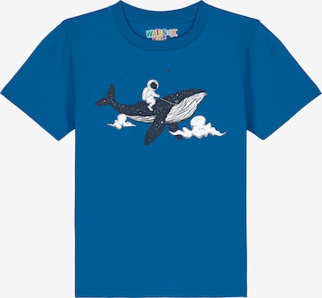 watabout.kids Shirt 'Spacewhale' in Blue: front