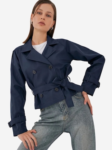 Manteau mi-saison Bigdart en bleu : devant