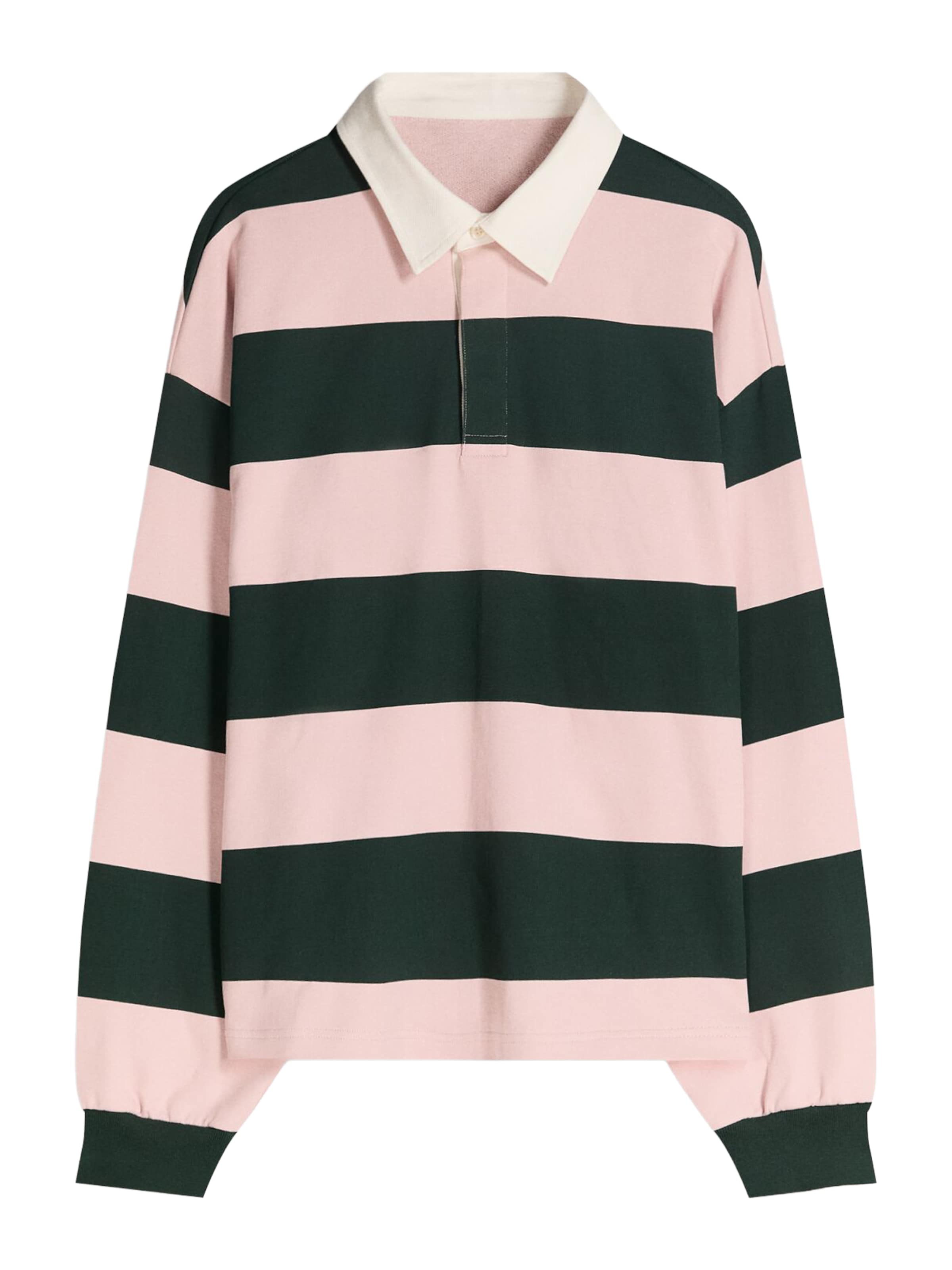 Bershka T-Shirt en vert foncé / rose, Vue avec produit