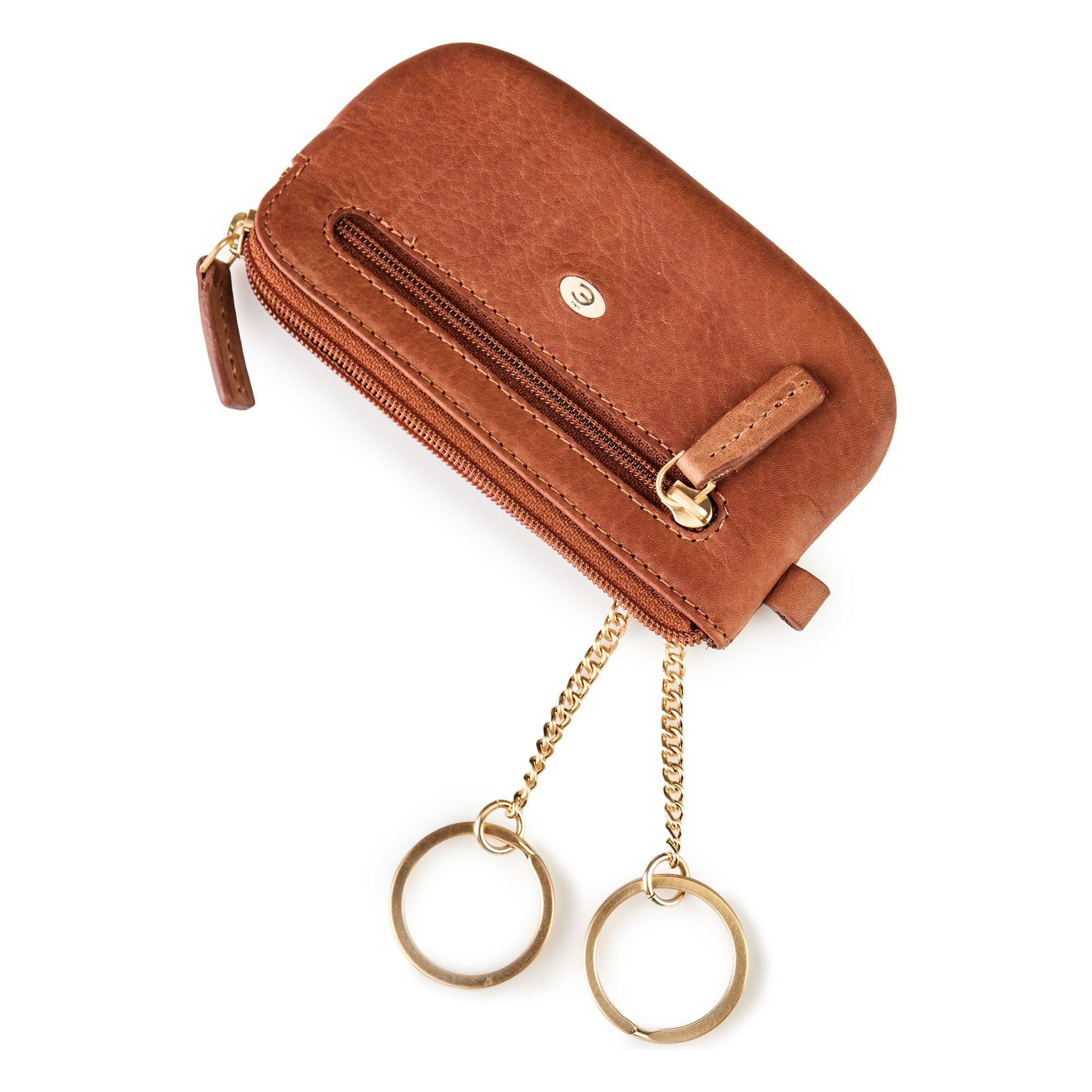 Esquire Key Ring 'Chicago' in Brown