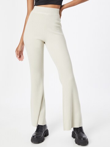 Missguided Flared Broek in Beige: voorkant