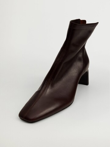 Bottines 'Sila' MANGO en rouge