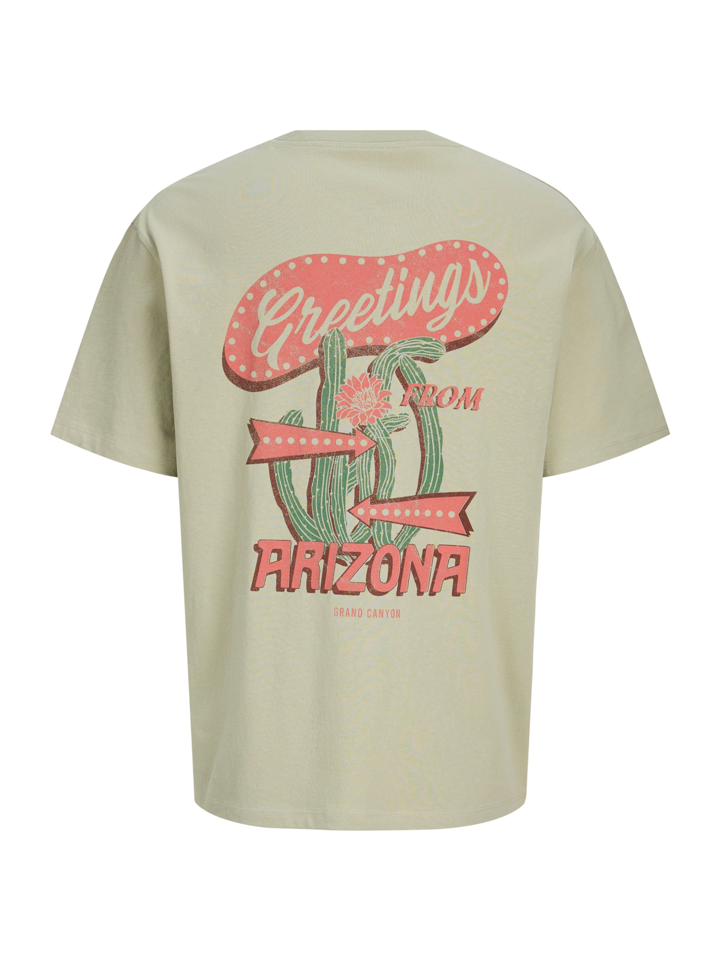 Jack & Jones Plus Μπλουζάκι 'JORGREETINGS' σε πράσινο