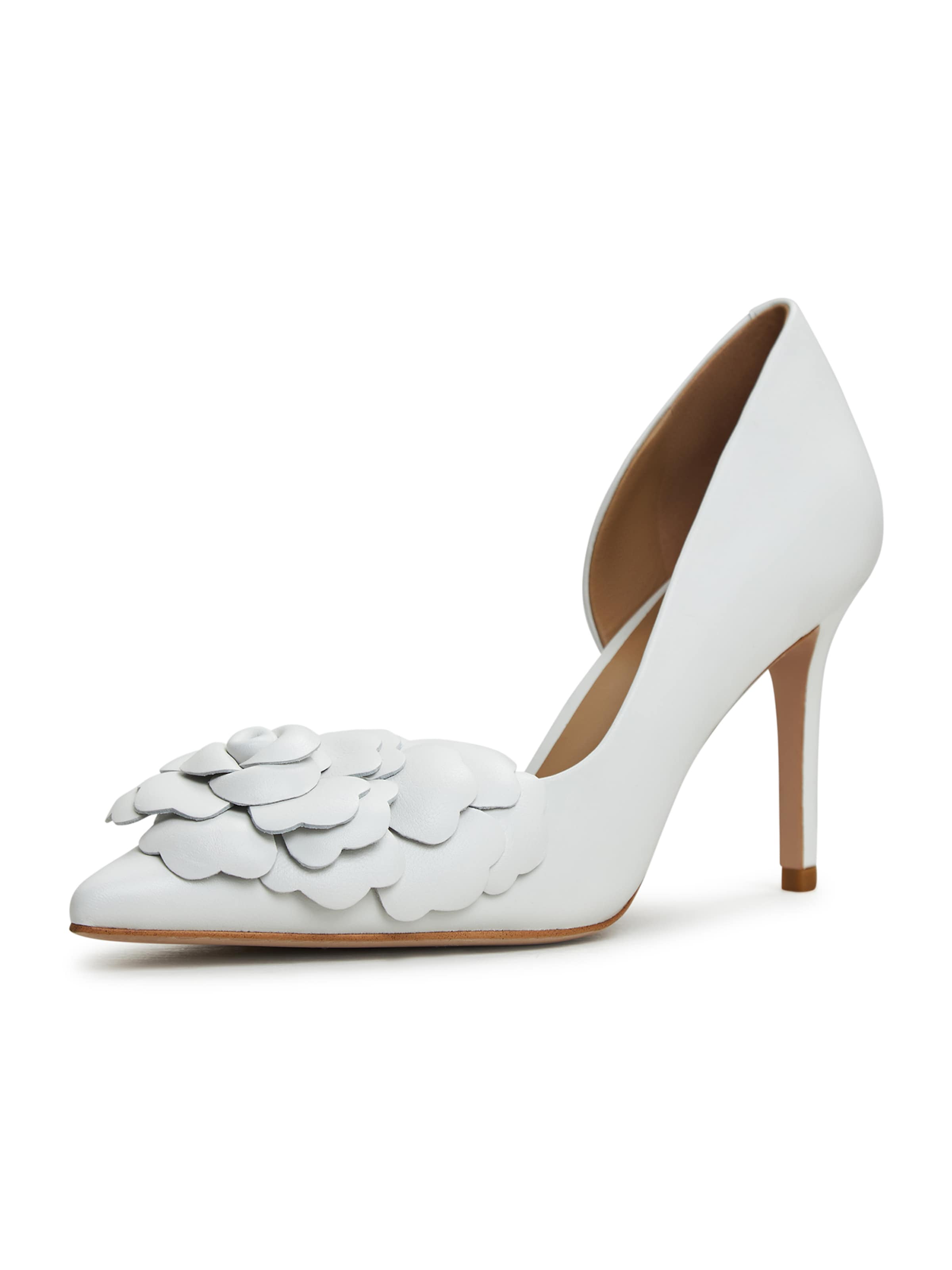 CESARE GASPARI Pumps in Wit: voorkant