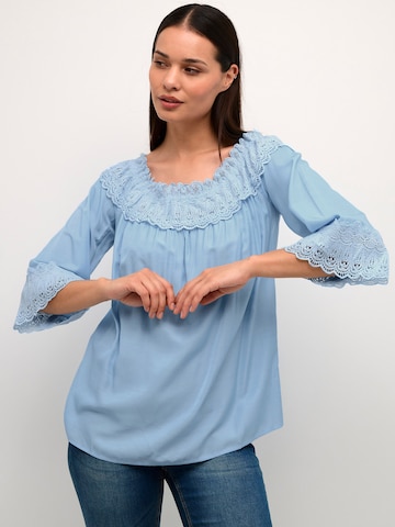 Cream Bluse 'Bea' in Blau: predná strana