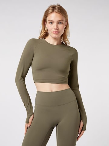 YO-GAYA Sporttop in Groen: voorkant
