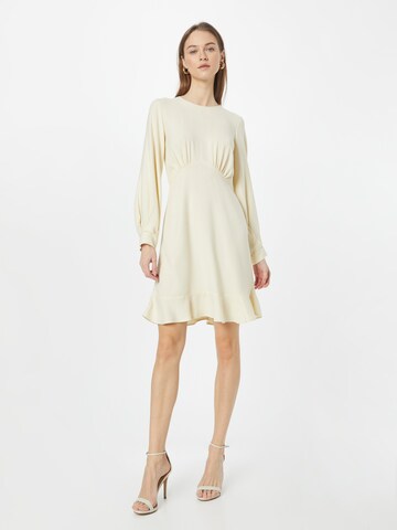 Closet London Dress in Beige: front