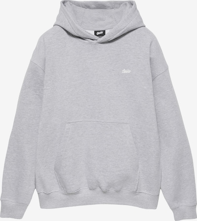 Pull&Bear Collegepaita 'STWD' koossa XS värissä meleerattu harmaa / valkoinen, Tuotenäkymä