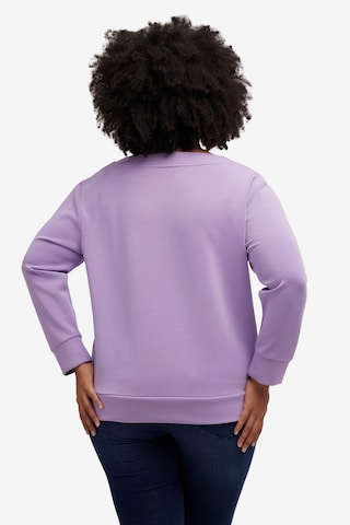 Ulla Popken Sweatshirt in Lila