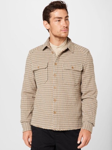 DRYKORN Regular fit Button Up Shirt in Brown: front