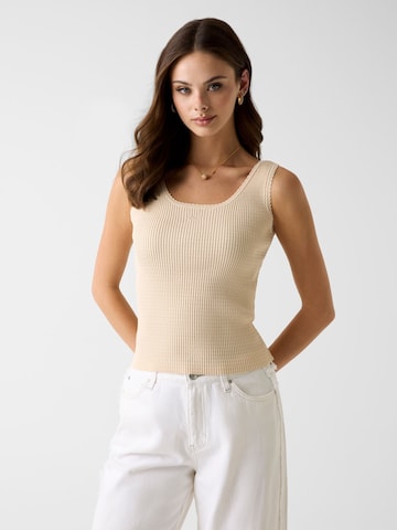 GUESS Stricktop in Beige: Vorderseite