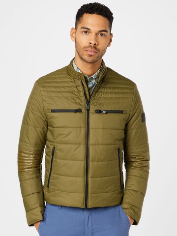 BOSS Orange Between-Season Jacket 'Odiddy' in Green: front