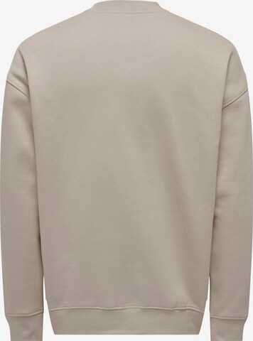 Sweat-shirt 'Boston' Only & Sons en gris