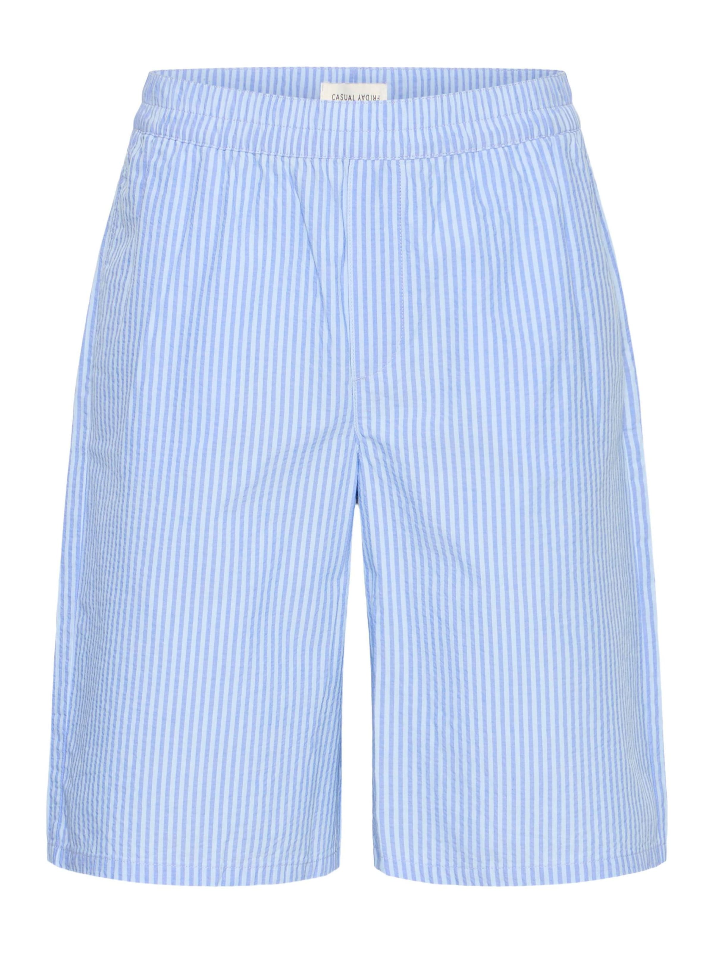 Loosefit Pantalon chino ' CFJaevon Striped ' Casual Friday en bleu : devant