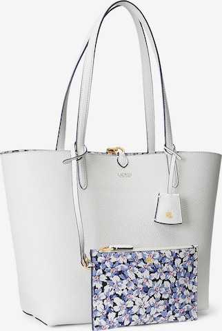 Lauren Ralph Lauren Μεγάλη τσάντα σε λευκό: μπροστά