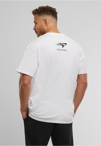 T-Shirt 'Texas Longhorns Mirrored' MT Upscale en blanc