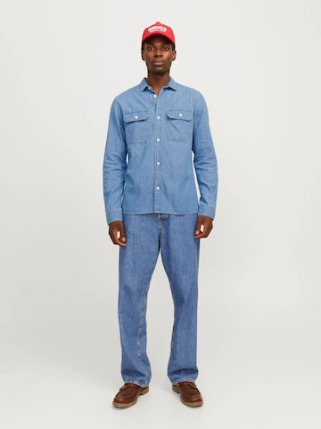 Jacks & Jones Regular Fit Hemd‌‌‌‌‌‌‌‌‌‌ in Blau