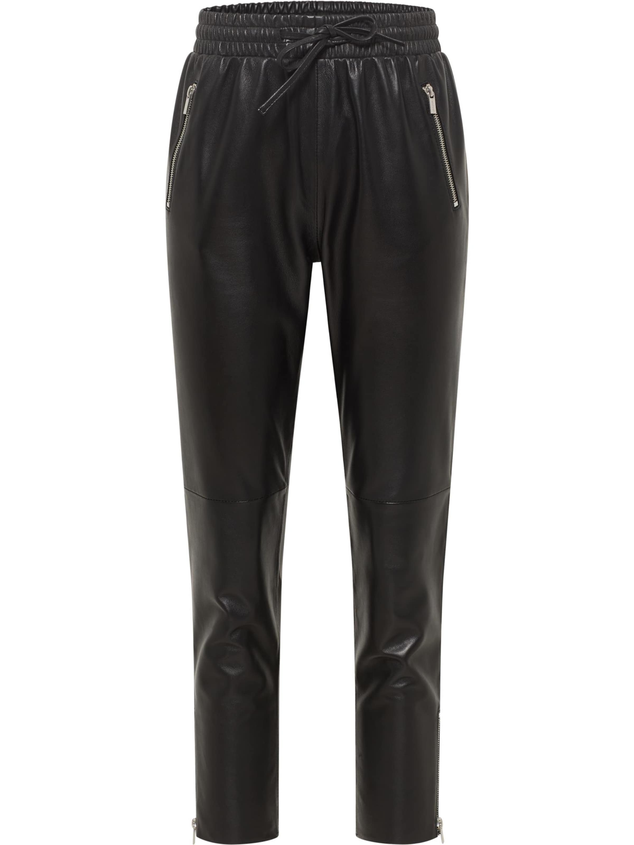 Regular Pantalon 'Demichiel' Carlo Colucci en noir : devant