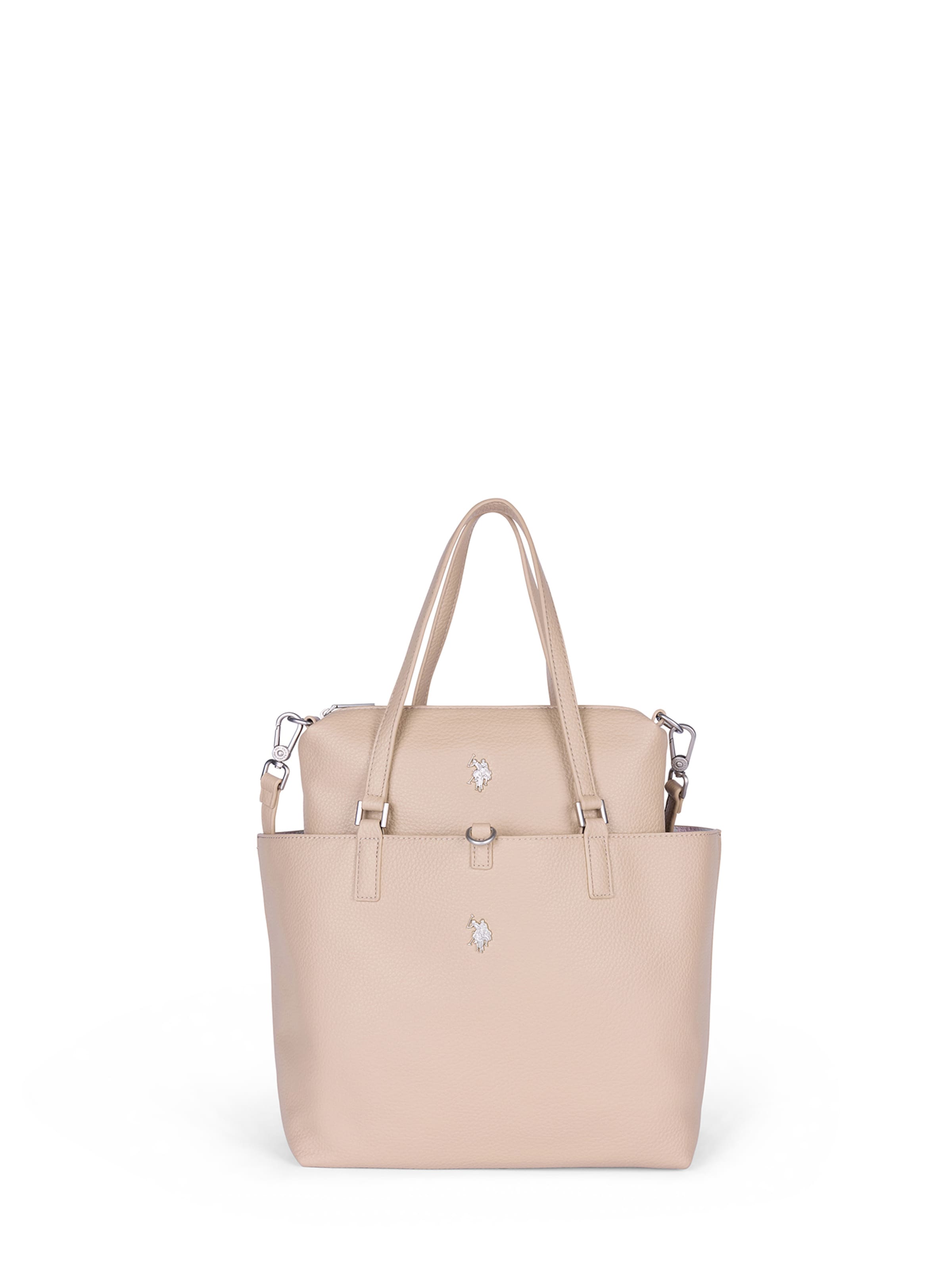 Shopper di U.S. POLO ASSN. in beige: frontale