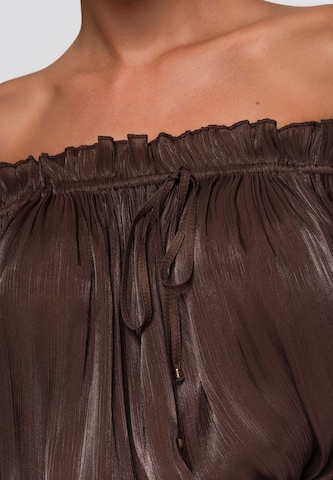 Ombre Blouse in Bruin