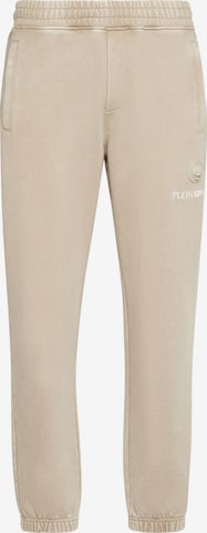 Plein Sport Tapered Broek in Beige: voorkant
