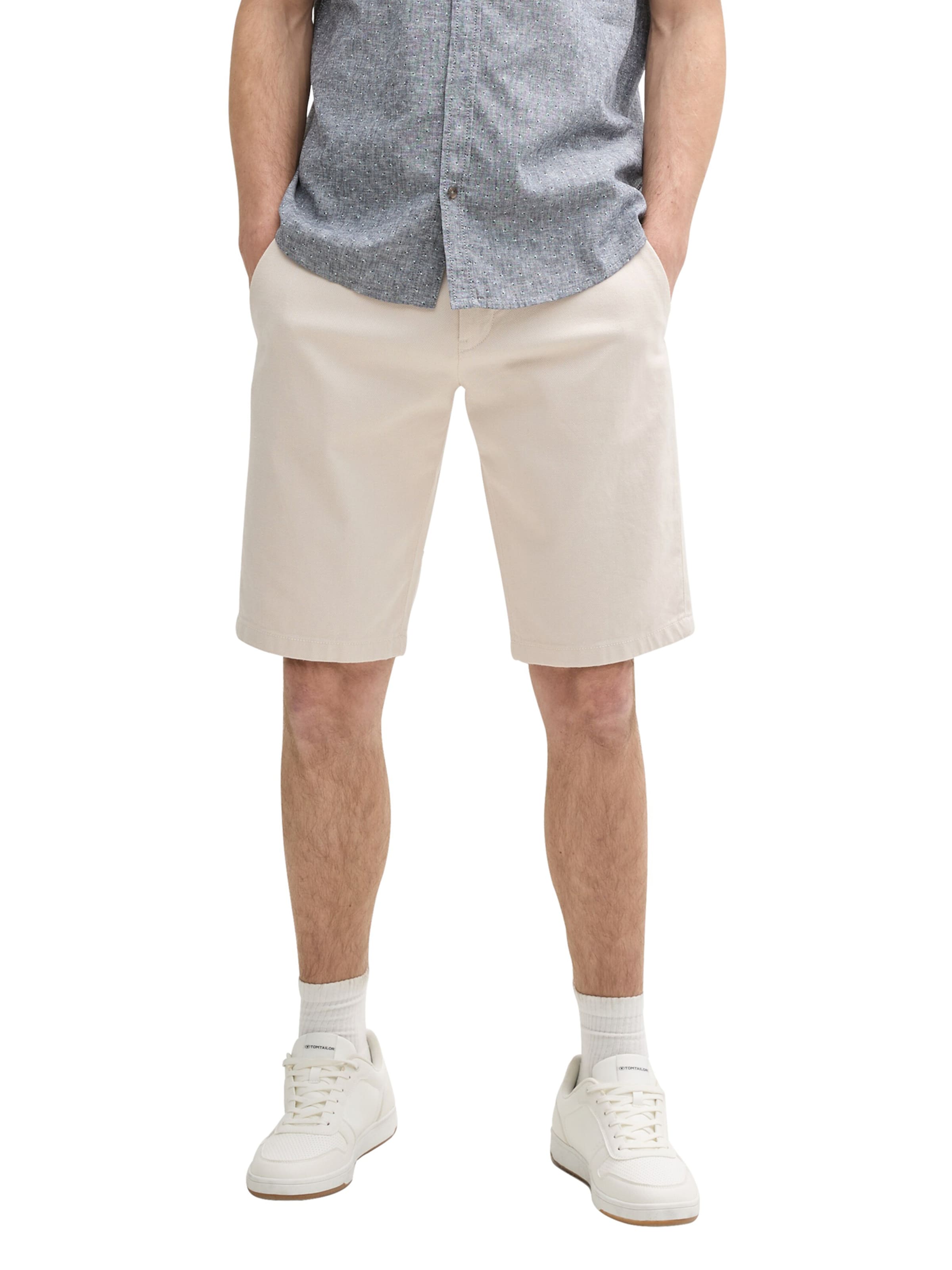 TOM TAILOR Regular Shorts in Beige: Vorderseite