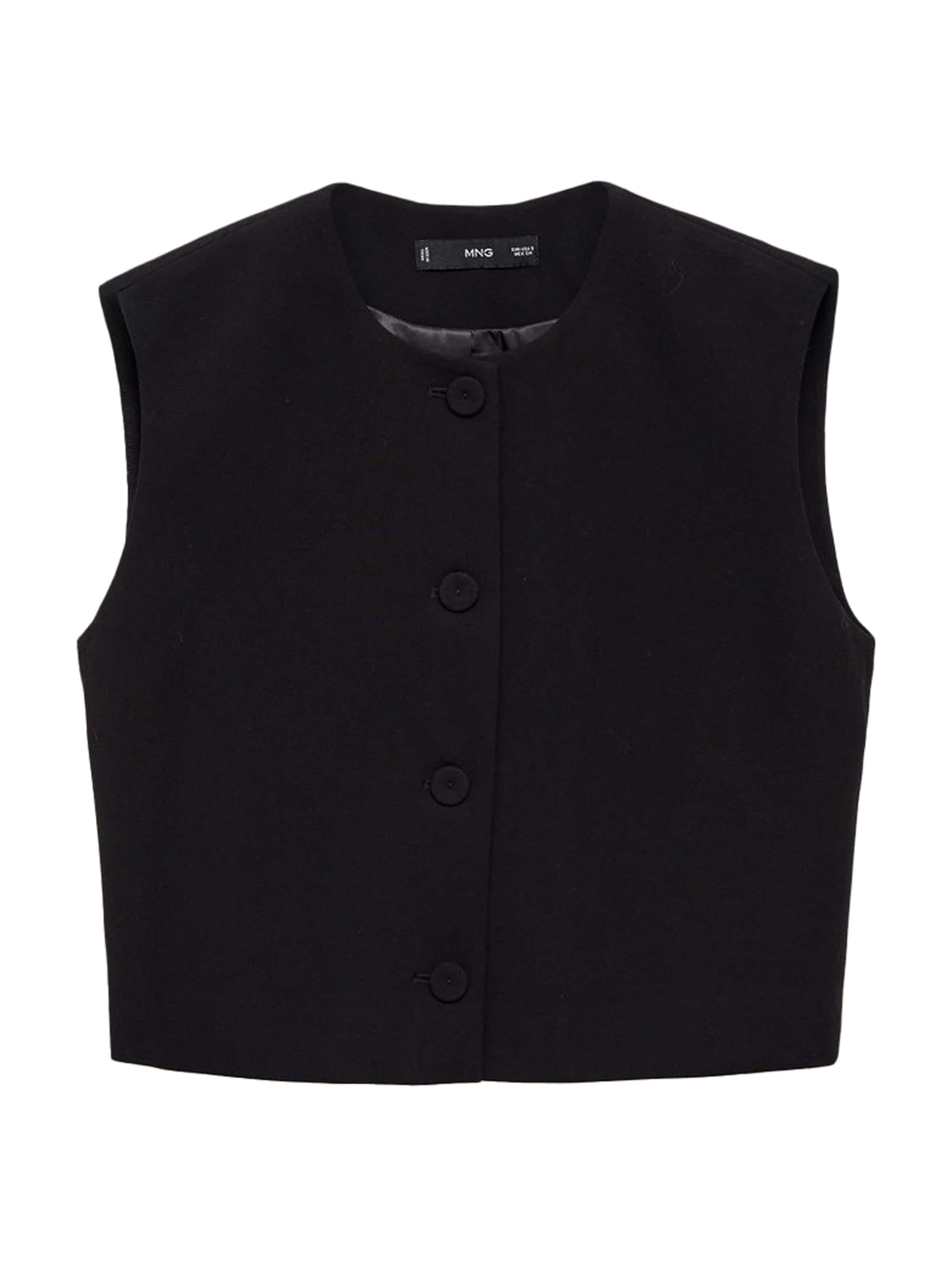 MANGO Kamizelka do garnituru 'Cagliari' w kolorze czarny: przód