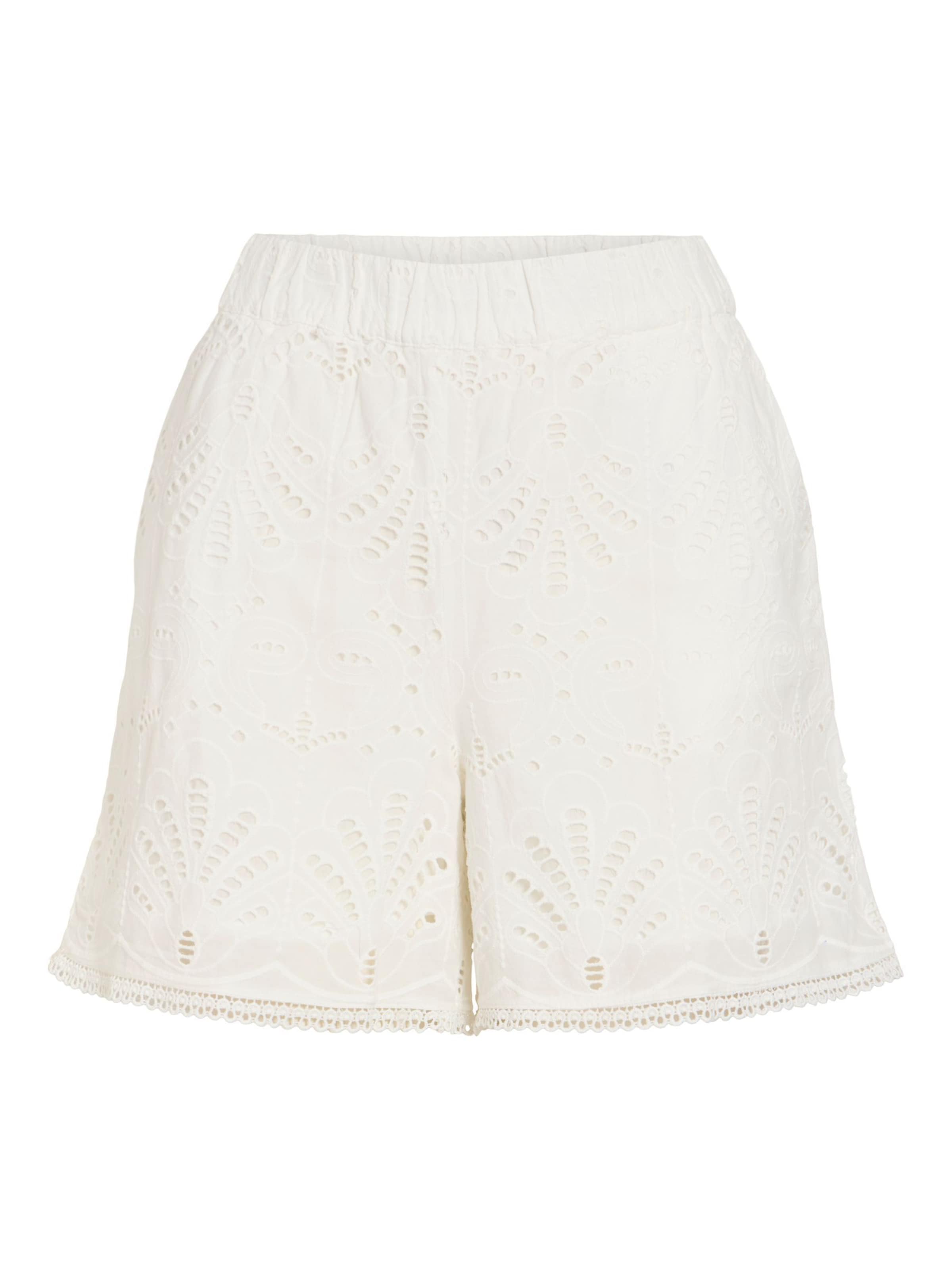 Regular Pantalon VILA en blanc : devant
