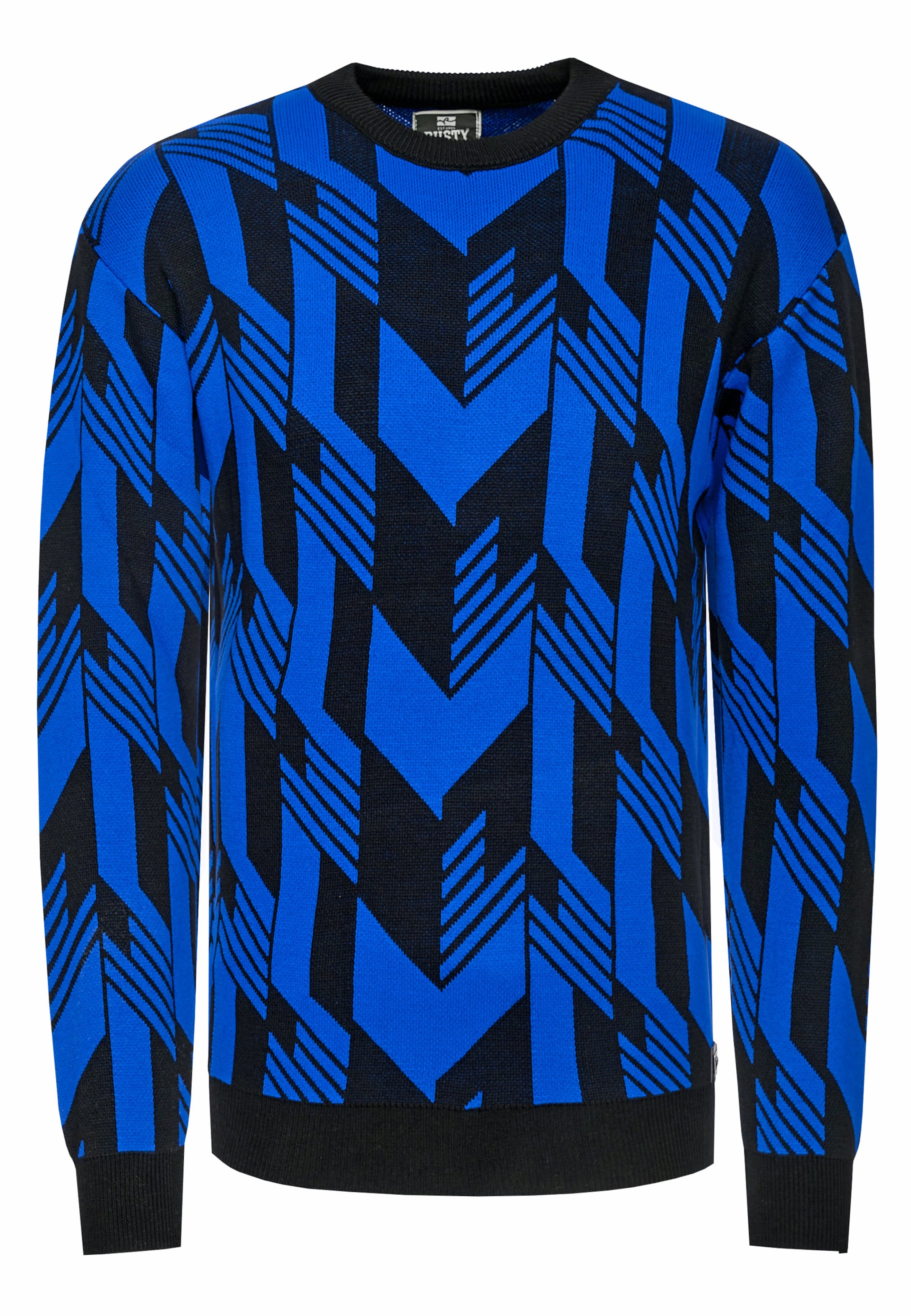 Rusty Neal Pullover in Blau: Vorderseite