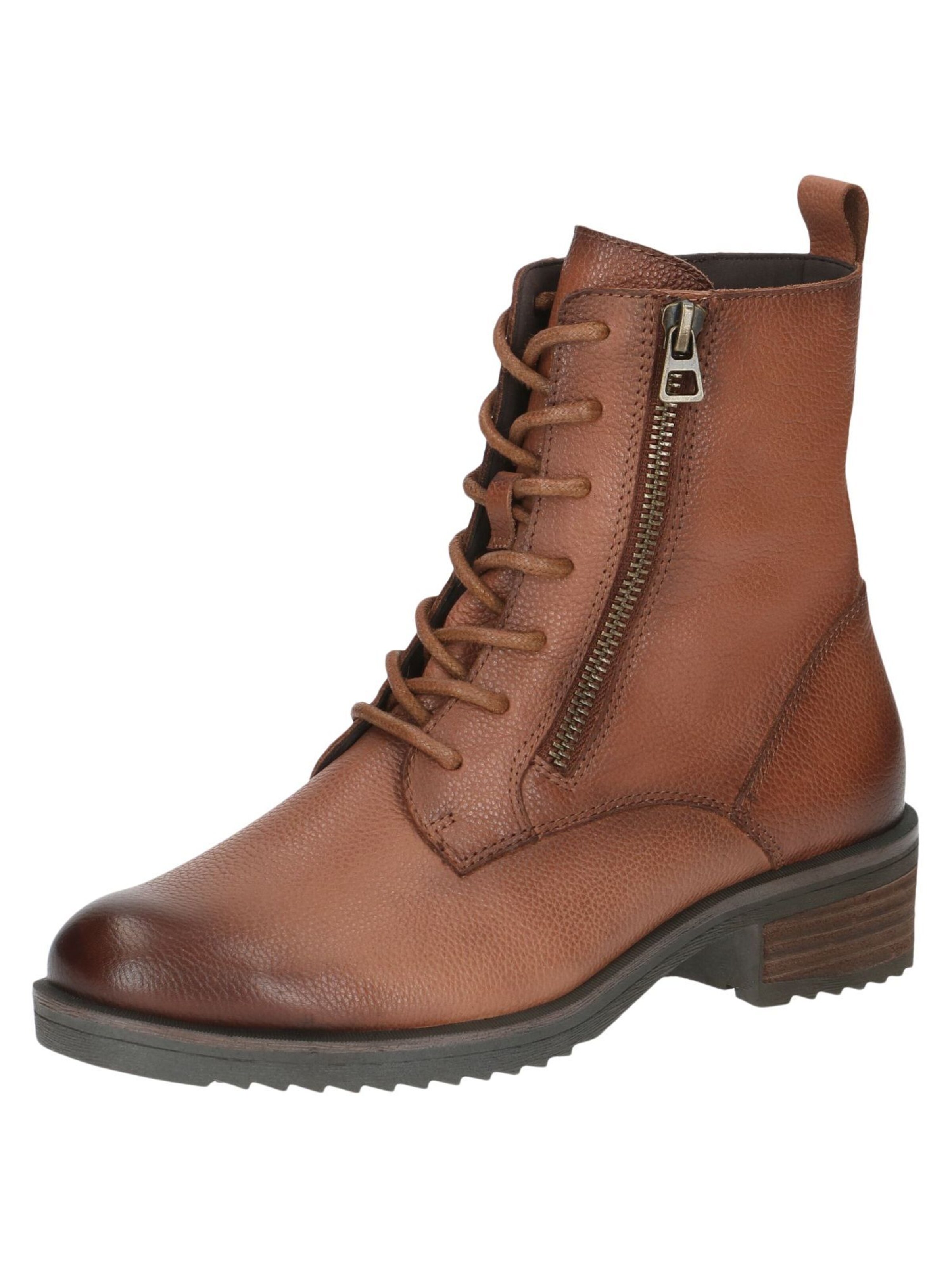 CAPRICE Schnürstiefelette in Braun: Vorderseite