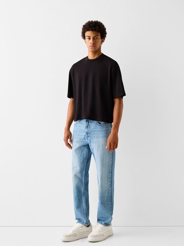 Bershka Regular Farkut värissä sininen