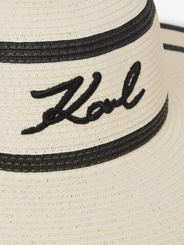 Karl Lagerfeld - Sombrero en blanco