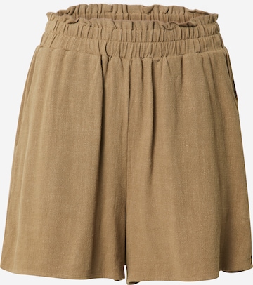 Y.A.S Loose fit Pants 'Viggi' in Brown: front